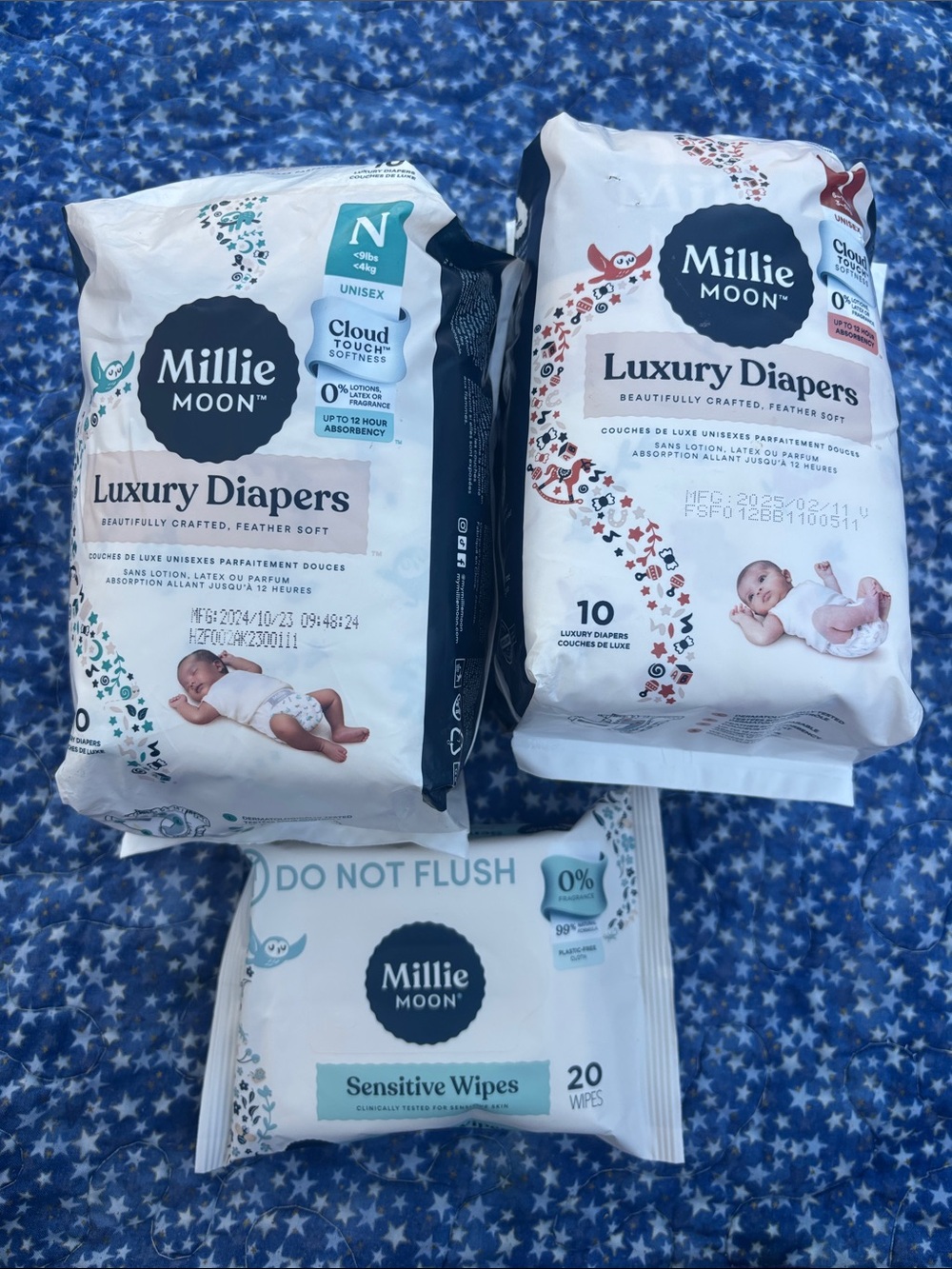 Millie Moon Diapers & wipes